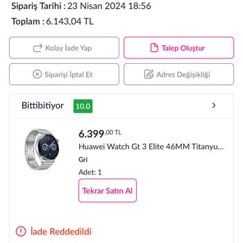 Pazarama Ürün İade Reddi