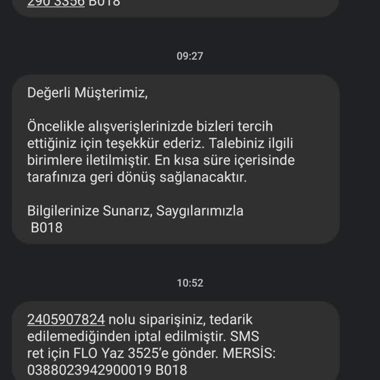 FLO Ayakkabı 21 Günde Gönderilemedi