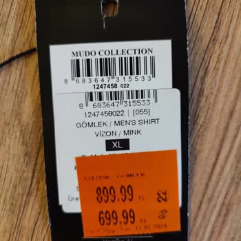 Mudo'DAN Alışveriş Çeki Hatası