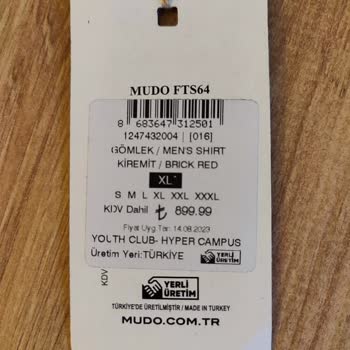 Mudo 'dan Alışveriş Çeki Hatası
