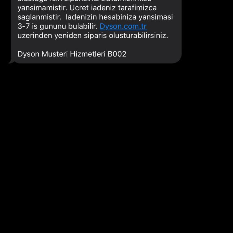 Dyson Airstrait Ücret İadesi