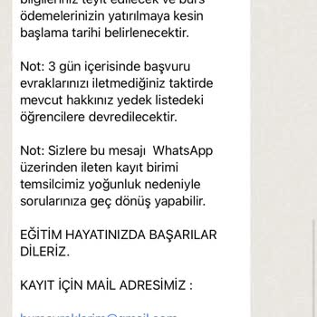 Eğitim Adaleti Derneği (Burs Başvurusu) Burs Bahanesiyle Bilgilerimle Mesaj Atıldı