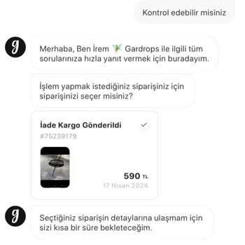 Gardrops Adresiz İade İşlemi Gerçekleşmesi?