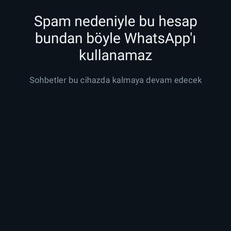 WhatsApp Spam Sorunu