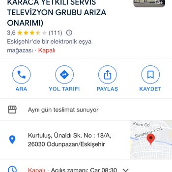 Homend-Karaca Yetkili Servis Sorunu