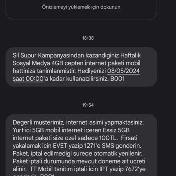 Türk Telekom Sahte Mesajlarla Para Kazanmaya Çalışıyor