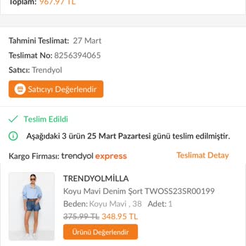 Trendyol Yanlış Kişiye Teslim