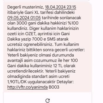 Vodafone Kullanmadığım Halde Yüksek Kesintiler Yaptı