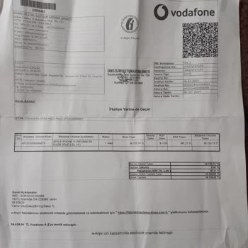 Vodafone İkinci El Cihaz Şikayeti