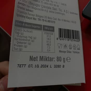 A101 Vince Çikolatanın Bozuk Çıkması
