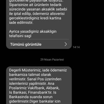 Spigen Para İadesi Yapmıyor