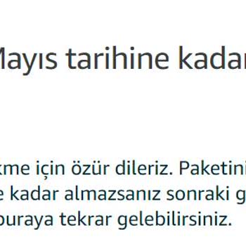 Amazon Ürünüm 5 Gün Gecikti Ve Geri Dönüş Yapılmadı