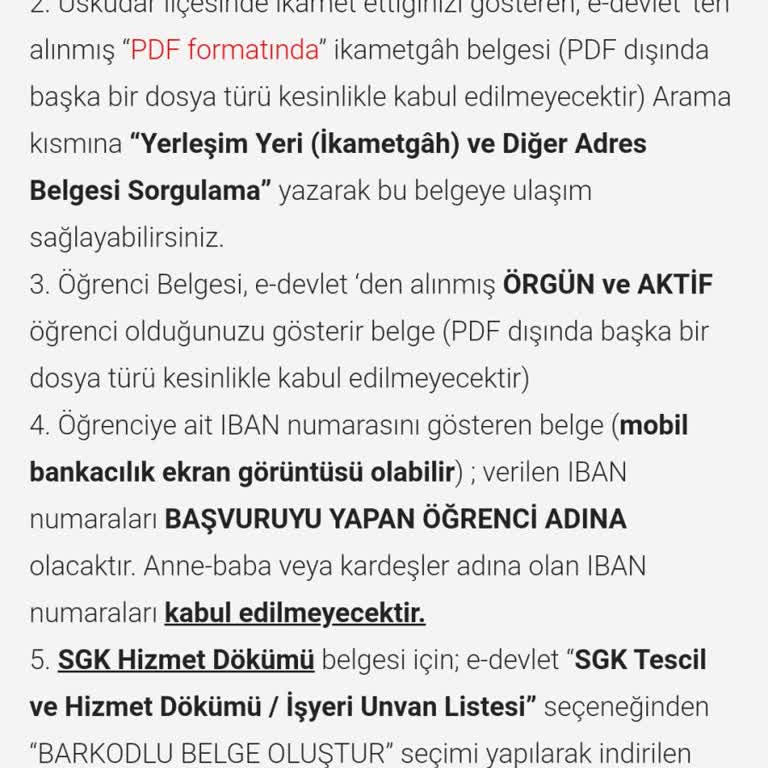 Üsküdar Belediyesi Üniversite Öğrencileri İçin Abonman Desteği