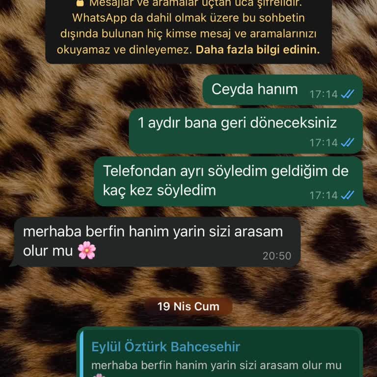 Eylül Öztürk Bahçeşehir Şubesi Çalışanların Tavrı