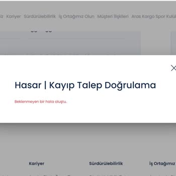 Aras Kargo Kayıp Kargo Teslimatı