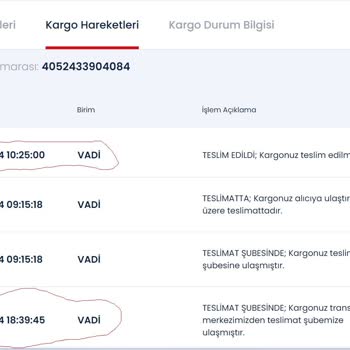 Aras Kargo Kayıp Kargo Teslimatı