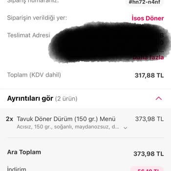 İsos Döner Ürünün Arkasında Durmuyor