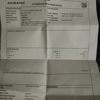 Akbank Kredi Çekilmiş Habersizce