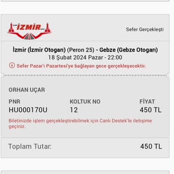 Gold İstanbul İzmir İstanbul Otobüs Varış Saatlerinin Tutarsızlığı Obilet Ve Firma