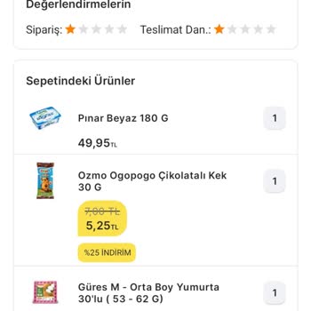 Migros Sanal Bozuk Ürünler