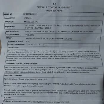 Arçelik TV Mavi Ekran Sorunu