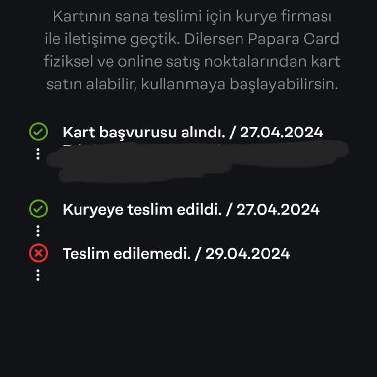 Papara Kargosunun İşini Düzgün Yapamaması