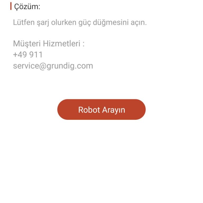 Grundig Robot Çalışmıyor Vcr9031