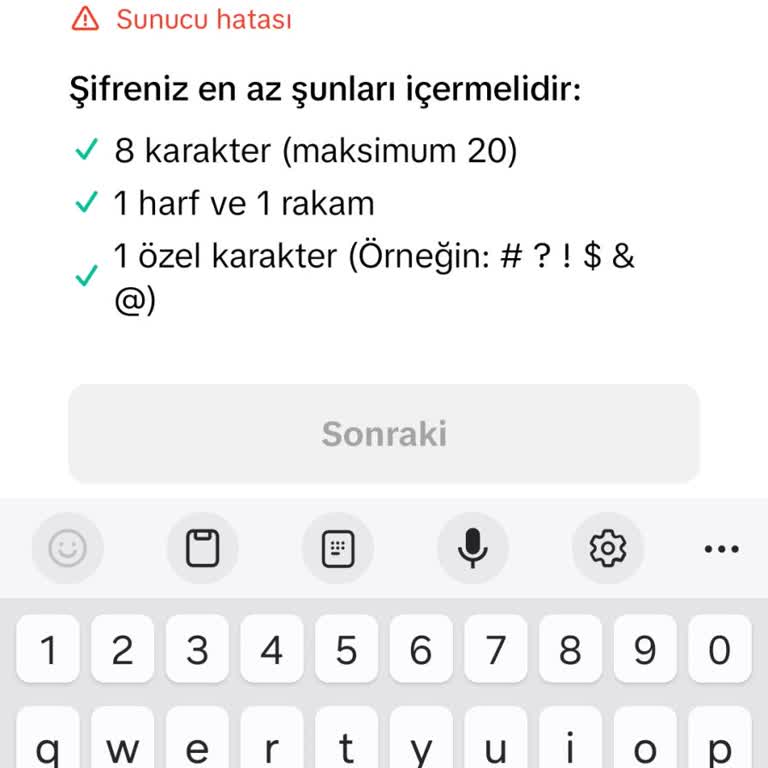 TikTok Sunucu Hatası Kaldırırsın