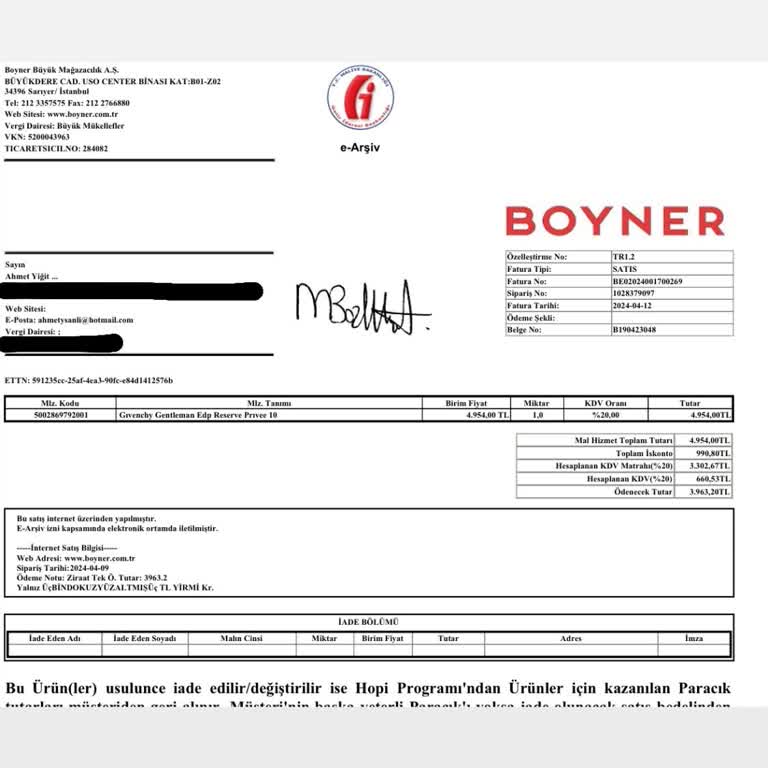 Boyner'in Parfüm Tezgahı