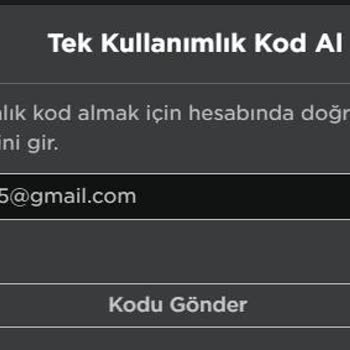 Roblox 2 Aşamalı Doğrulama Gmail Code Gelmiyor