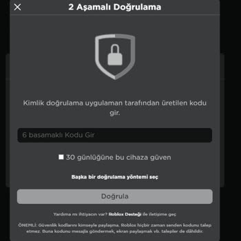 Roblox 2 Aşamalı Doğrulama Gmail Code Gelmiyor
