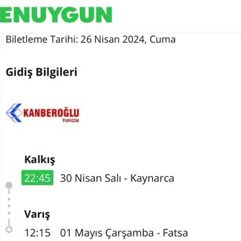 Kanberoğlu Turizm Otobüs Sefer İptalinin Müşteriye Bildirilmemesi