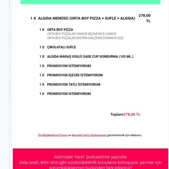 Yemeksepeti Siparişim Eksik Gönderildi.