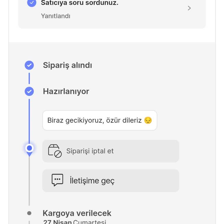Yataş Sipariş Edilen Ürünlerin Teslimatını Çok Geç Yapıyor.