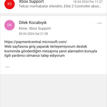 Payment Center X Bax Kolu Değişim Yapılmaması Ücret İadesi Olmaması