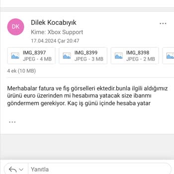 Payment Center X Bax Kolu Değişim Yapılmaması Ücret İadesi Olmaması