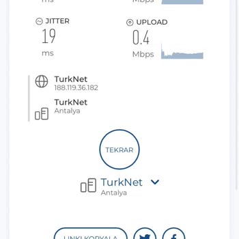 TurkNet'te İnternet Hız Düşüklüğü Ve Kopması!
