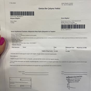 Apple 15 Pro Max Hatalı Ürün!