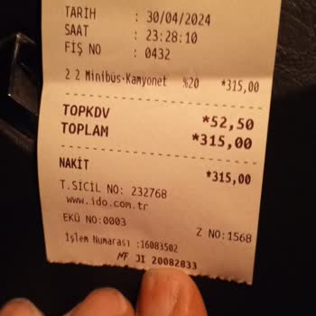 İDO Otomobil Hususi Yolcu Taşıma Lı Yazıyor Ama Kamyonet Parası Aldılar