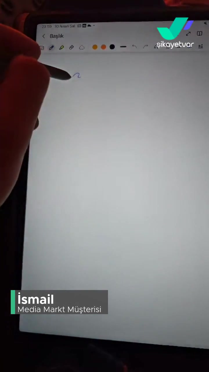 Media Markt'tan Alınan Spen Kalemim Düzgün Çalışmıyor! videonun kapak resmi