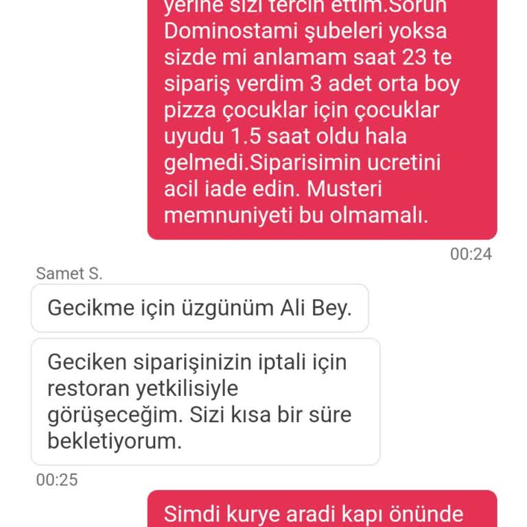 Yemeksepeti Geç Gelen Sipariş Sıfır Memnuniyet