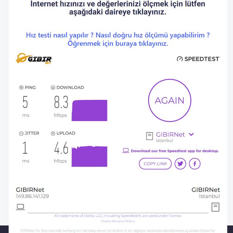 Gıbırnet İnternet Hızı Sürekli Değişmesi Ve Çözüm Bulunamaması