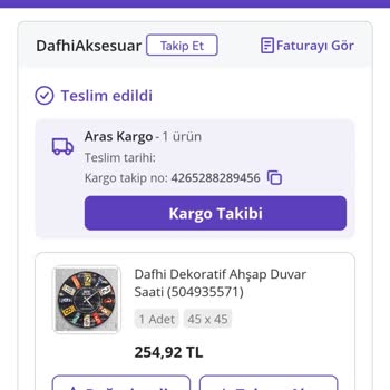 Aras Kargo Kargoyu Kayıp Etti. Üstelik Teslim Bilgisi Geçiyor.