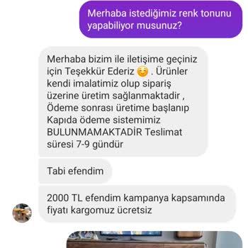 Ardil Consept & Mobilya Sosyal Medya Üzerinden Verilen Siparişin Gönderilmemesi Şikayeti