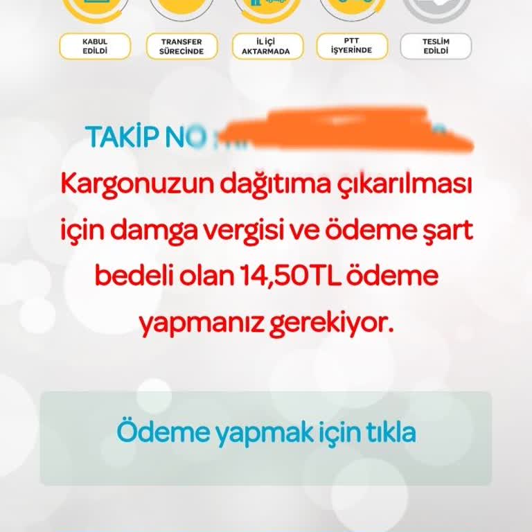PTT Kargo 14,50 TL Vermezsem Kargomun Dağıtıma Çıkmayacağını Söylüyor