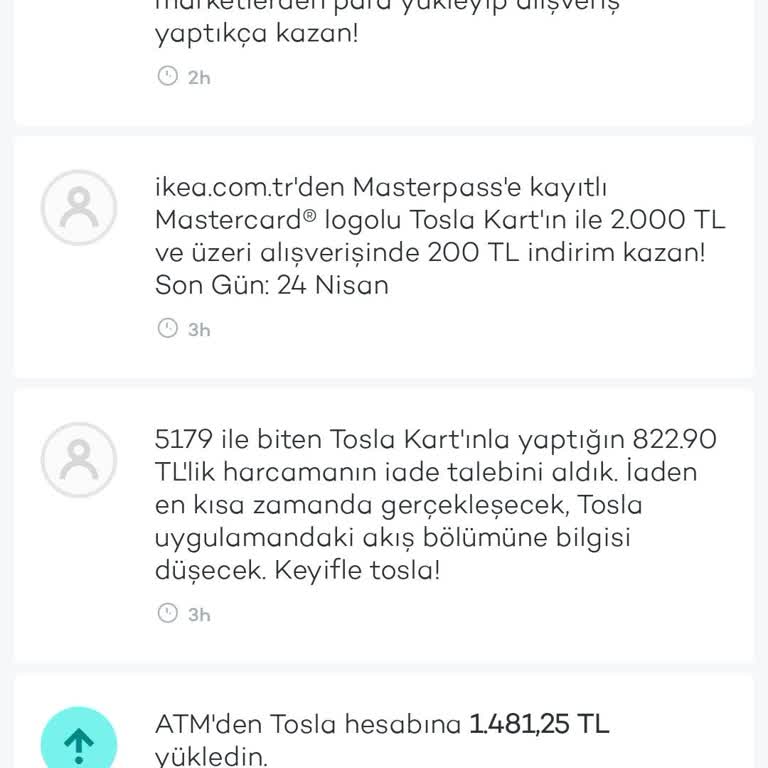 Tosla Kart Para İade Sorunu