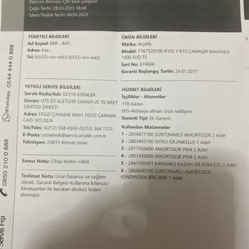 Sorumsuz Arçelik Ve Servis Ağı