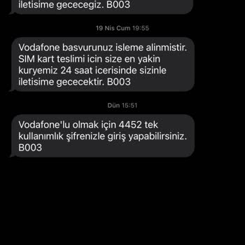 Vodafone İletişim Operatörüyle İletişememe