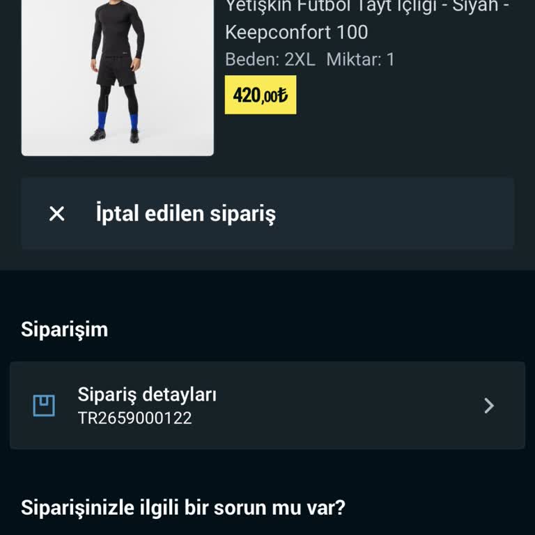 Decathlon Kendi Kendine Sipariş İptali Yapıyor