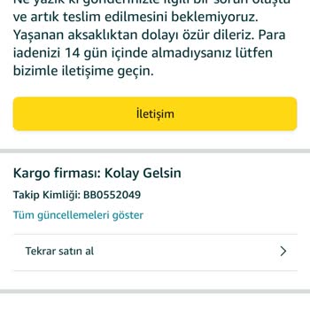 Amazon Siparişim Sebepsizce İptal Ediliyor